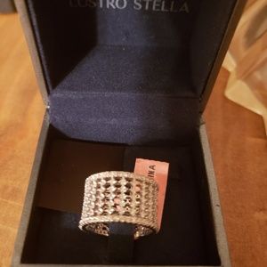 Exquisite White Sapphires Eternity Bank